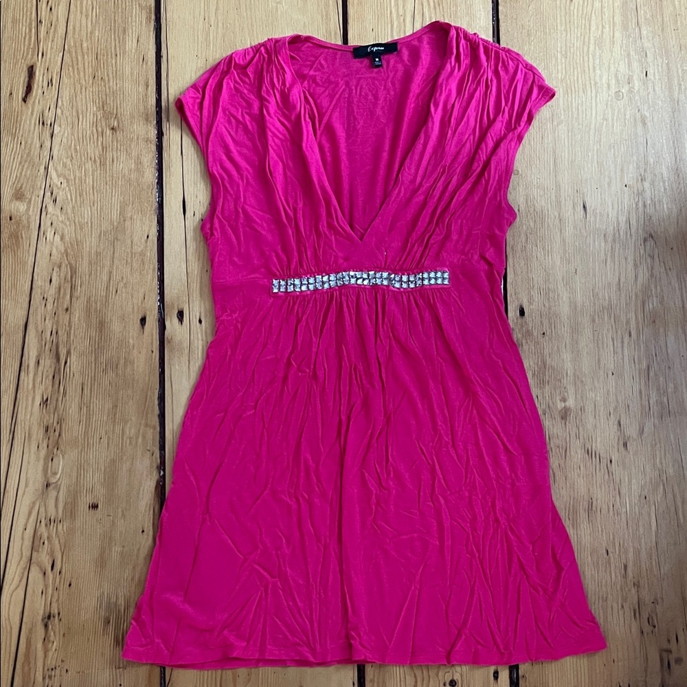 Express Vibrant Pink Dress